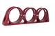 SPD billet triple bracket 60mm red