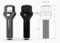 Wheel bolt v2 Silver M12x1.5