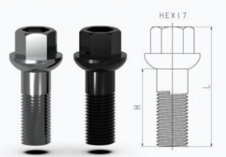 Wheel bolt Silver M12x1,5