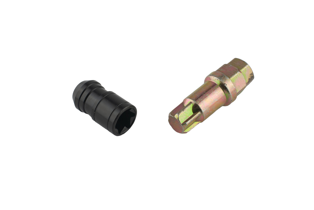 Wheel nut Kit with locking sleeve Black M12x1.5