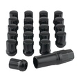 Wheel nut Kit of locking model Black M12x1,5