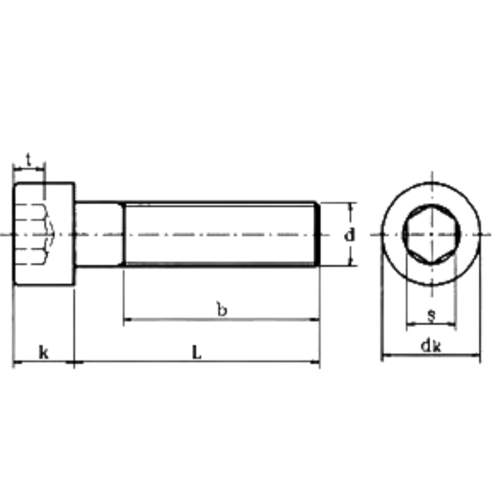 Allen bolt 12.9 M14x2.0 UHL 50mm