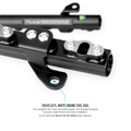 Nuke Volvo 4cyl White Engine Fuel Rail