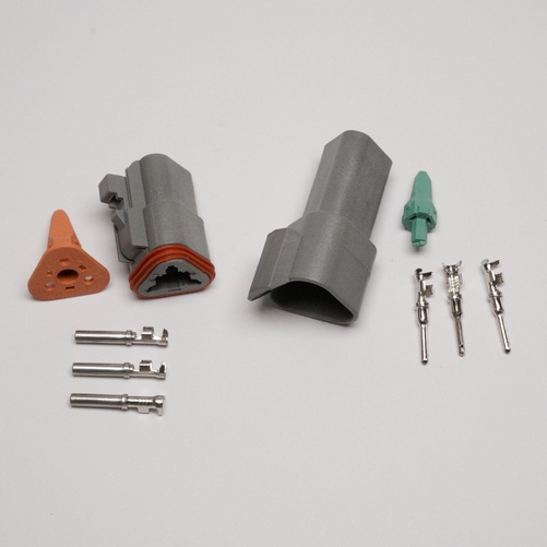 Connector 3-pin DT series male + Female