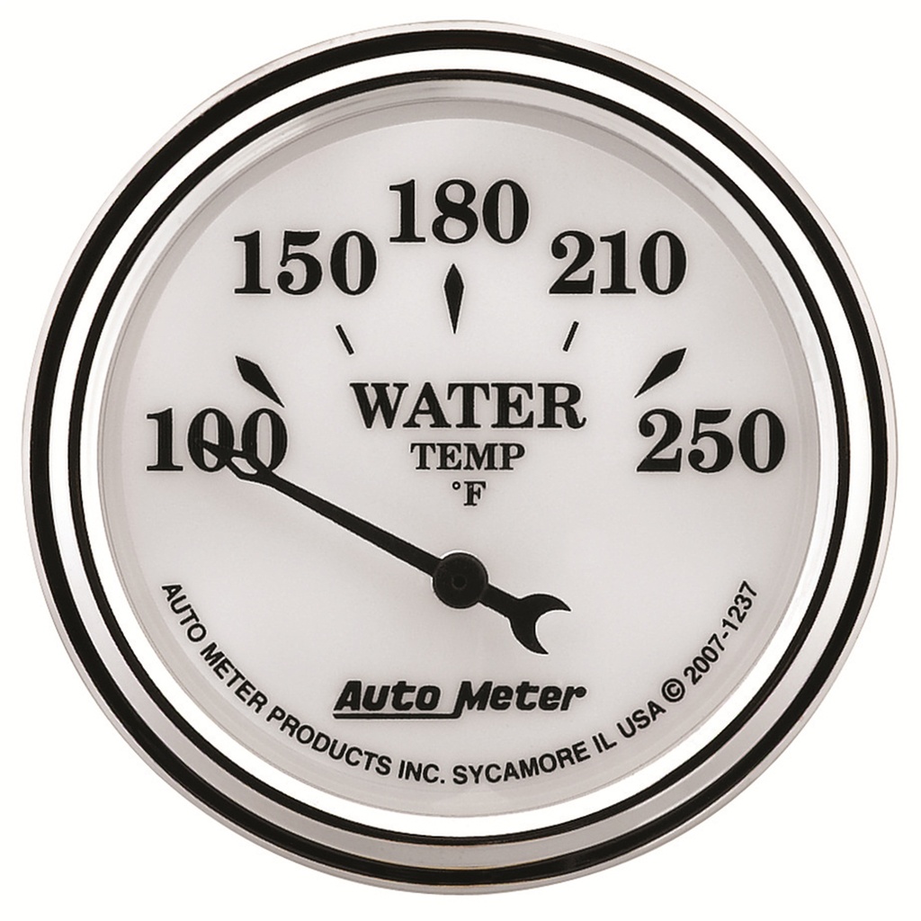 2-1/16" Water Temperature, 100-250 °F, Old-Tyme White Ii