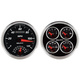 2 Pc. Gauge Kit, 5" Quad & Speedometer, 240-33 Ω, Designer Black Ii