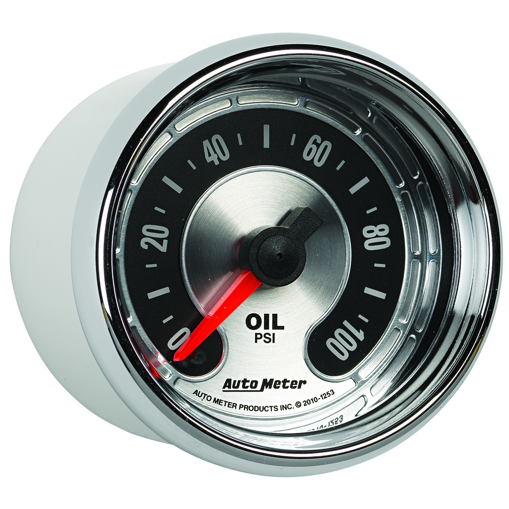 2-1/16" Oil Pressure, 0-100 Psi, American Muscle