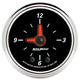 2-1/16" Clock, 12 Hour, Designer Black Ii