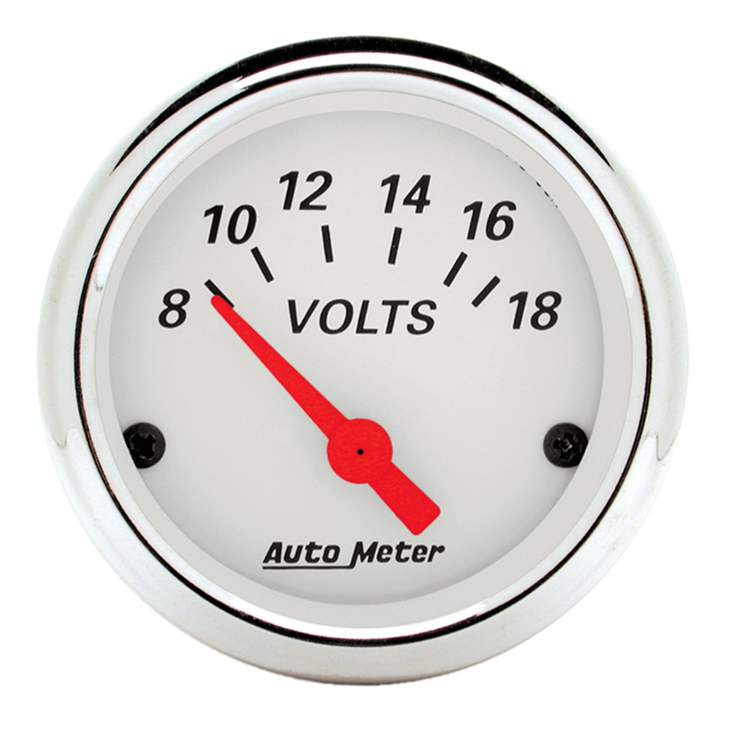 5 Pc. Gauge Kit, 3-1/8" & 2-1/16", Elec. Speedometer, Arctic White