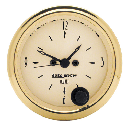 2-1/16" Clock, 12 Hour, Golden Oldies