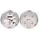 2 Pc. Gauge Kit, 5" Quad & Tach/Speedo, 240-33 Ω, Old Tyme White