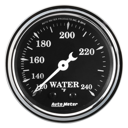 2-1/16" Water Temp, 120-240 °F, Mech, Old Tyme Black