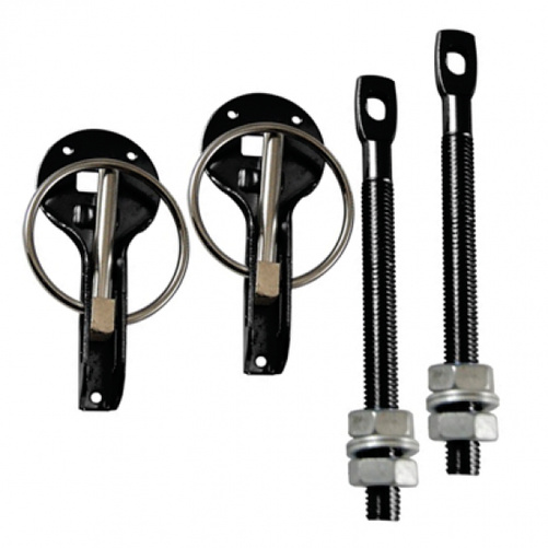 Bonnet latch aluminum black