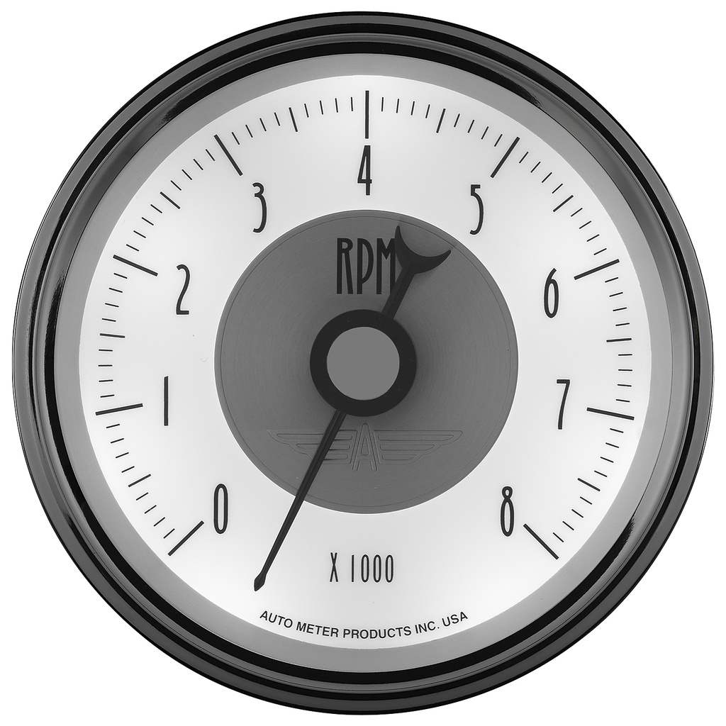 3-3/8" In-Dash Tachometer, 0-8,000 Rpm, Prestige Pearl