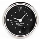 2-1/16" Clock, 12 Hour, Old Tyme Black