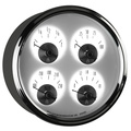 5" Quad Gauge, 100 Psi/100-250 °F/8-18v/240-33 Ω, Prestige Pearl