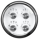 5" Quad Gauge, 100 Psi/100-250 °F/8-18v/0-90 Ω, Prestige Pearl