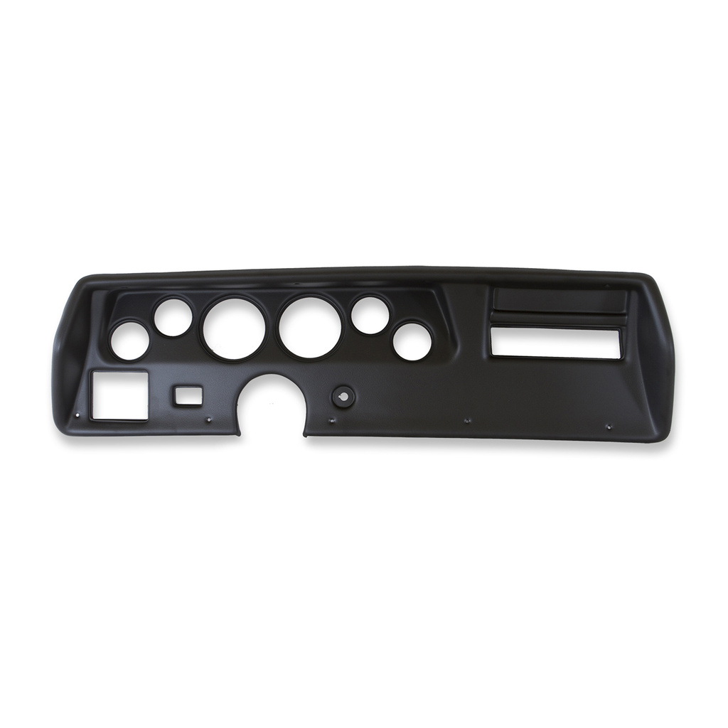 6 Gauge Direct-Fit Dash Kit, Chevelless/Elcamino/Monte 70-72, Designer Black