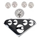 5 Gauge Direct-Fit Dash Kit, Chevy 55-56, Old Tyme White