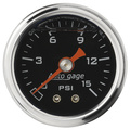 1-1/2" Pressure, 0-15 Psi, Black