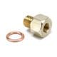 Fitting, Adapter, Metric, M12x1.75 Male To 1/8" Nptf Female, Brass
