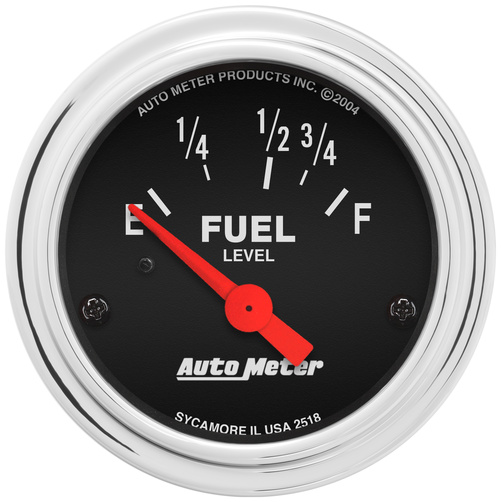 2-1/16" Fuel Level, 16-158 Ω, Trad. Chrome