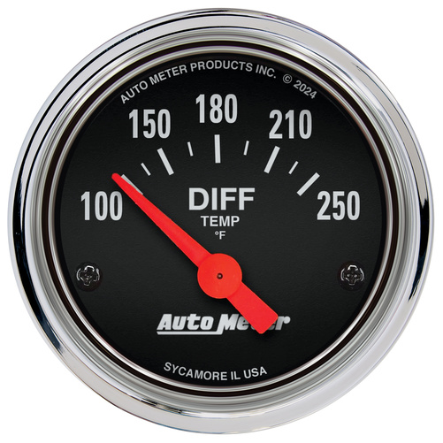 2-1/16" Differential Temperature, 100-250 °F, Traditional Chrome