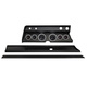 6 Gauge Direct-Fit Dash Kit, Chevy Chevelle 66, Chrono Chrome