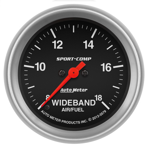 2-5/8" Wideband Air/Fuel Ratio, Analog, 8:1-18:1 Afr, Sport-Comp