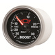 2-1/16" Boost/Vacuum, 30 In Hg/30 Psi, Chevy Red Bowtie, Black