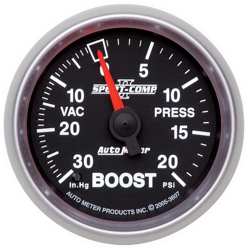 2-1/16" Boost/Vacuum, 30 In Hg/20 Psi, Sport-Comp Ii