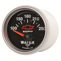 2-1/16" Water Temperature, 100-250 °F, Chevy Red Bowtie, Black