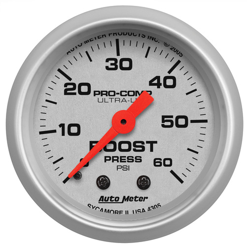 2-1/16" Boost, 0-60 Psi, Ultra-Lite