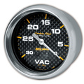 2-5/8" Vacuum, 0-30 In Hg, Carbon Fiber