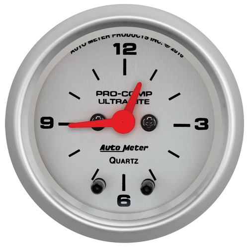 2-1/16" Clock, 12 Hour, Ultra-Lite