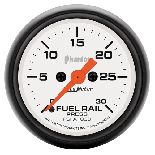 2-1/16" Fuel Rail Pressure, 0-30k Psi, Phantom