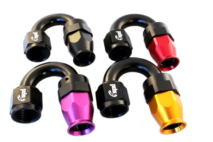 AN12 hose end 180 ° PTFE
