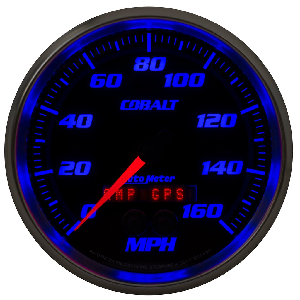 5" Gps Speedometer, 0-160 Mph, Cobalt