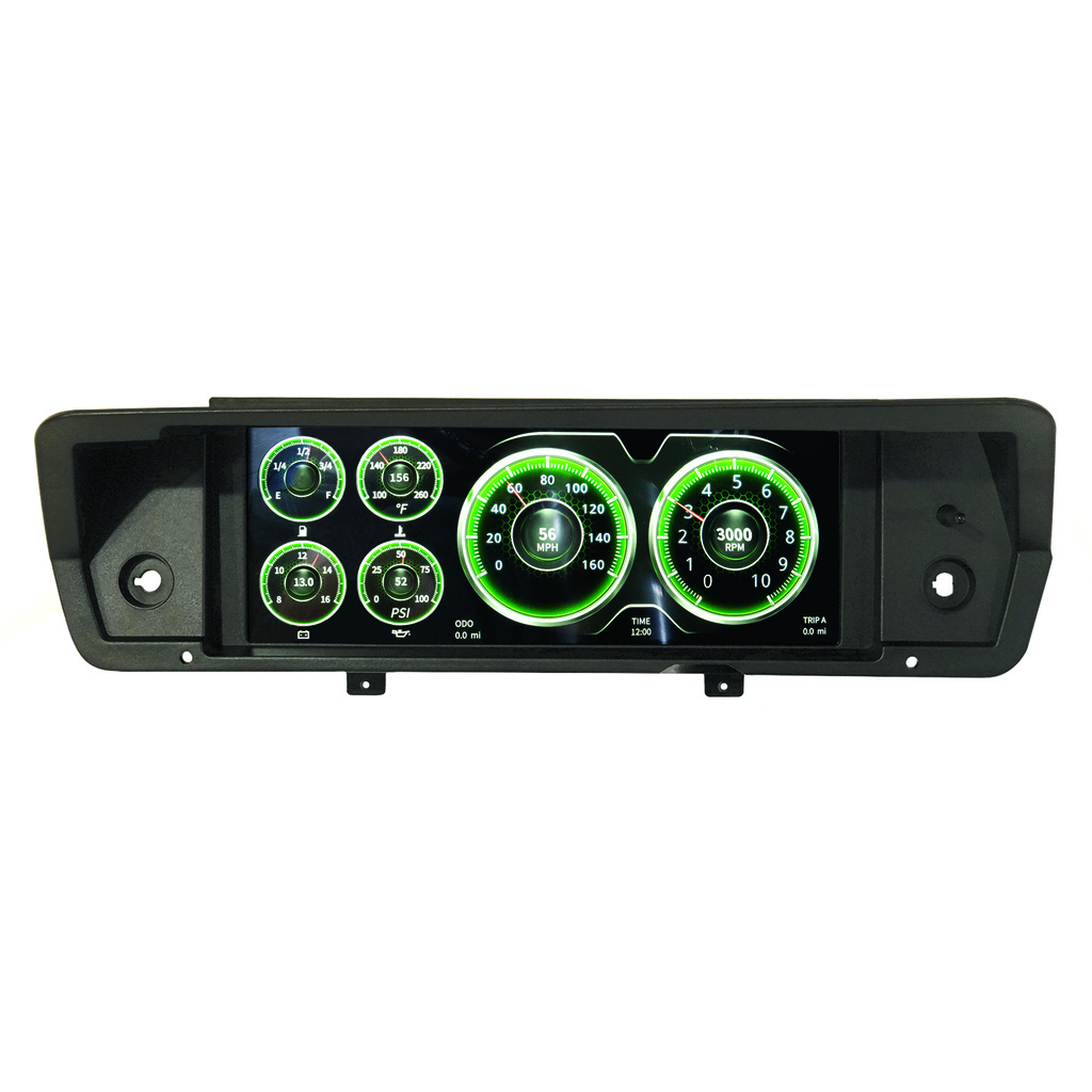 Invision Lcd Dash Kit, 72-76 A-Body, Direct Fit Digital Dash