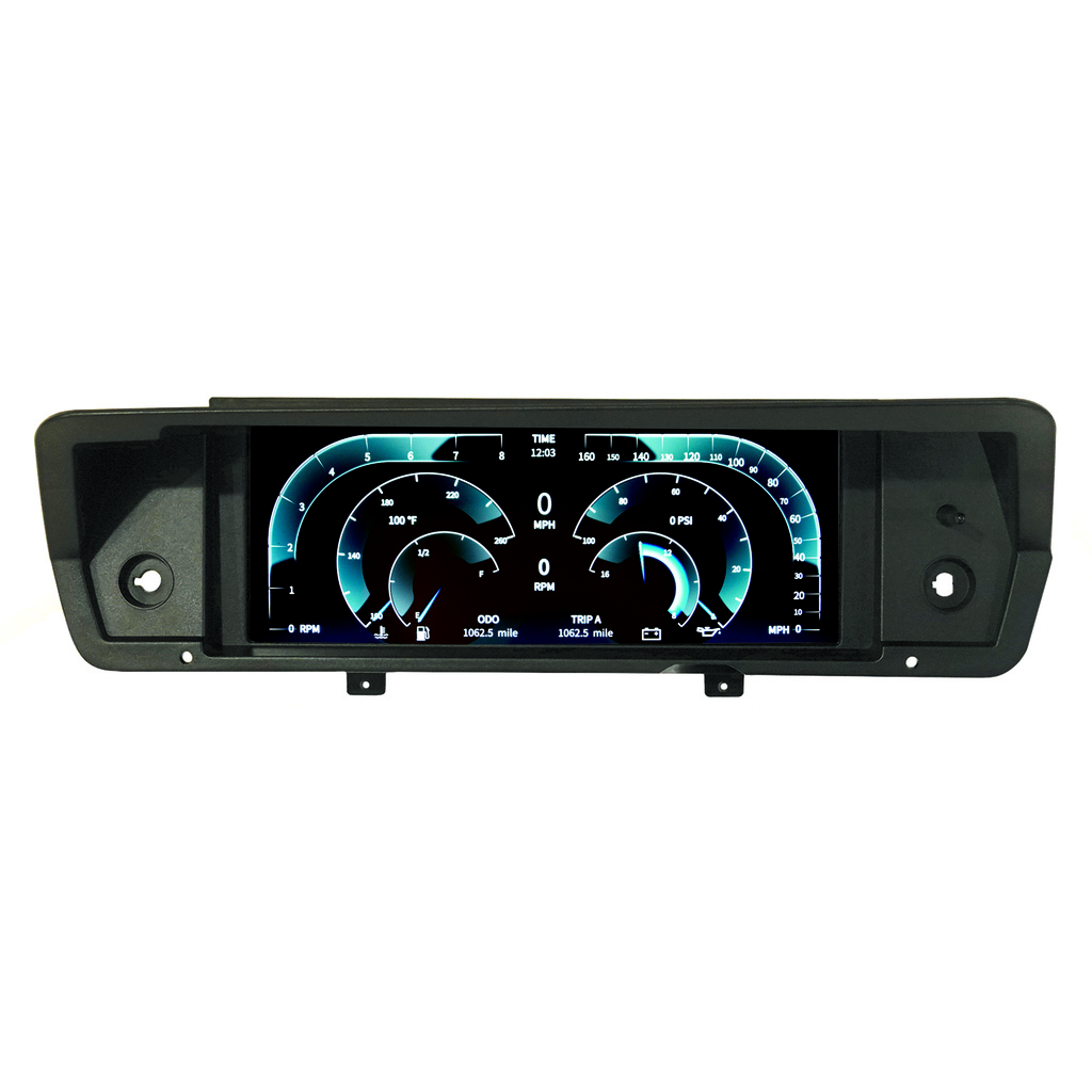 Invision Lcd Dash Kit, 72-76 A-Body, Direct Fit Digital Dash