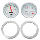 2 Gauge Direct Fit Dash Kit, Chevy Truck 54-55, 2 Gauge,  Arctic White