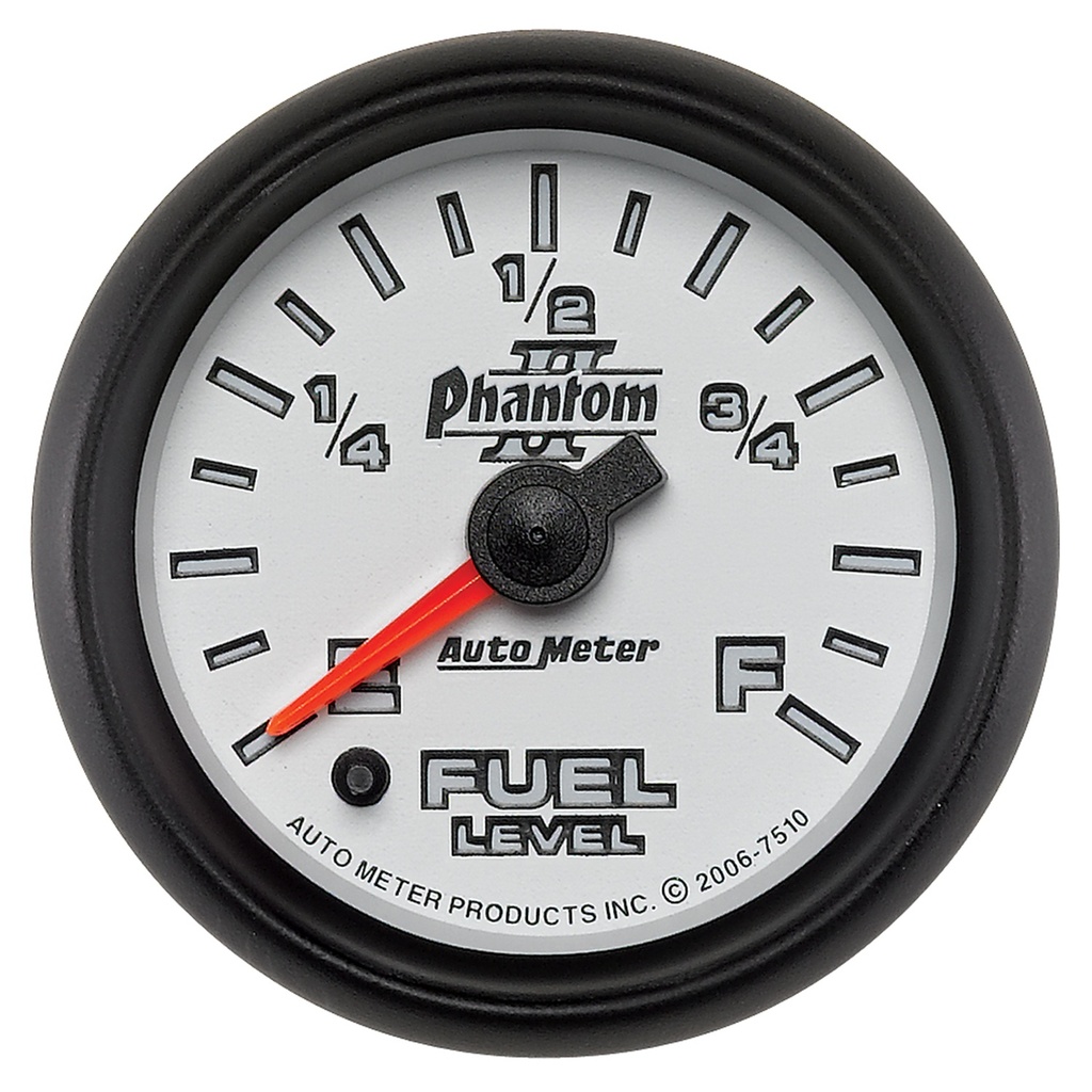 2-1/16" Fuel Level, Programmable 0-280 Ω, Phantom Ii