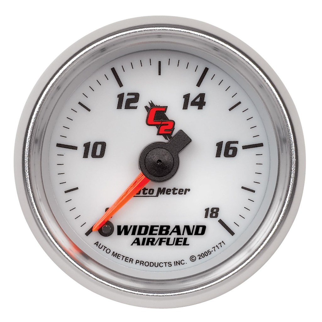 2-1/16" Wideband, Air/Fuel Ratio, Analog, 8:1-18:1 Afr, C2
