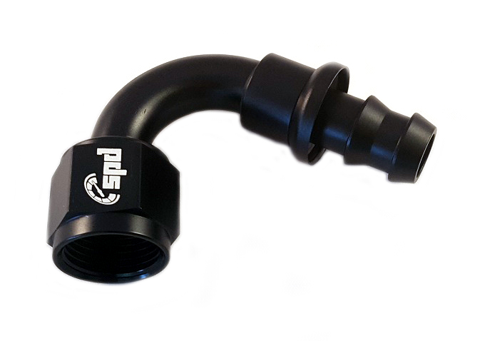 AN6 hose end 120 ° Push On