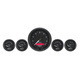 5 Pc. Gauge Kit, 3-3/8" & 2-1/16", Elec. Speedometer, Gt