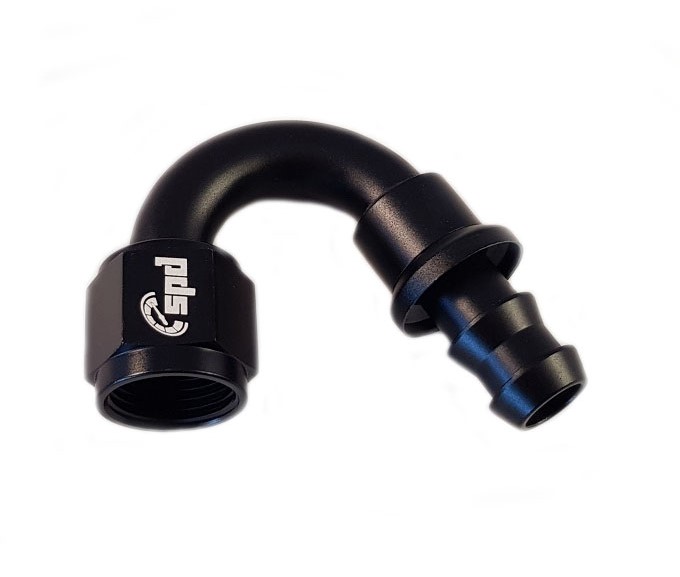 AN6 hose end 150 ° Push On