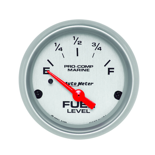 2-1/16" Fuel Level, 240-33 Ω, Marine Silver