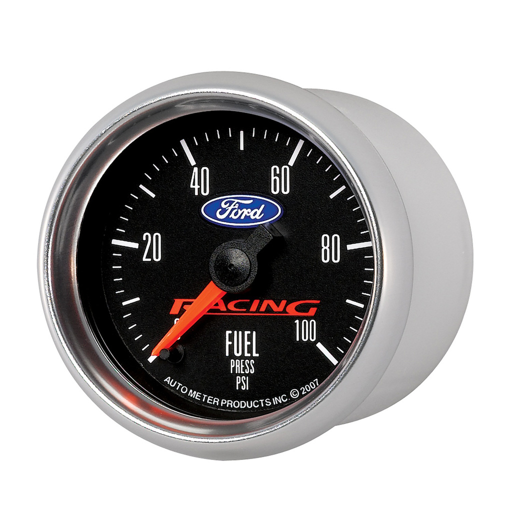 2-1/16" Fuel Pressure, 0-100 Psi, Ford Racing
