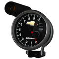 5" Tachometer, 0-10,000 Rpm, Pedestal W/ Ext. Shift-Lite, Chevy Gold Bowtie