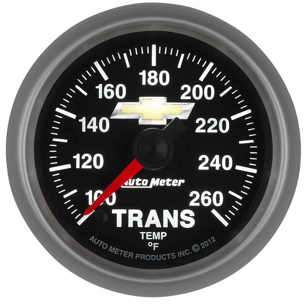 2-1/16" Trans Temp, 100-260 °F, Digital Stepper Motor, Chevy Gold Bowtie